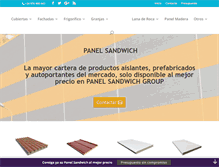 Tablet Screenshot of panel-sandwich.com